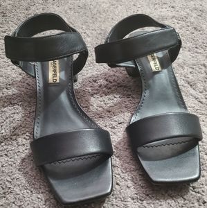 Used once Karl Lagerfeld Velcro Strap Sandals Size 7.5